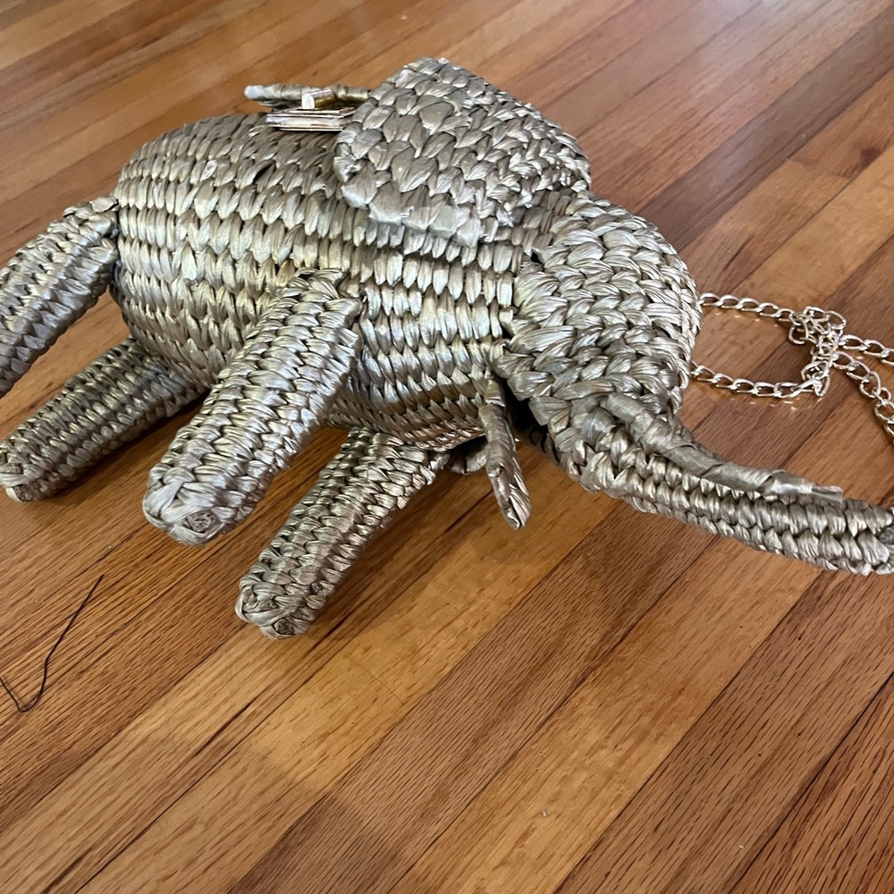 Elephant Purse with Chain Strap woven